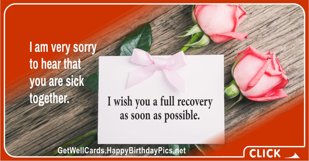 Get Well Soon, Dear Family - Recovery Wish Card
