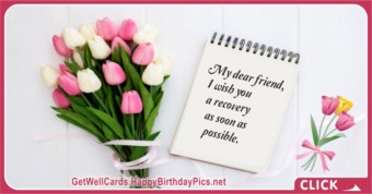Recovery Wish for a Sick Friend