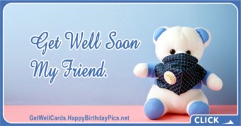 Get Well Soon Card with Face Mask
