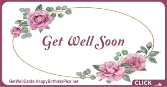 Get Well Soon Card, Vintage Style